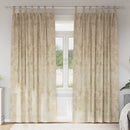 Velour Gardiner med gardiner 2 pcs Creme 225 x 140 cm Fløjl