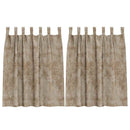 Velour Gardiner 2 pcs champagnefarvet 140 x 140 cm Fløjl