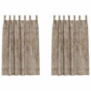 Velour Gardiner 2 pcs champagnefarvet 175 x 140 cm Fløjl