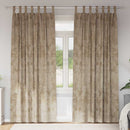 Velour Gardiner 2 pcs champagnefarvet 245 x 140 cm Fløjl