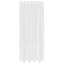 Lace Gardin med gardiner Blomstret Hvid 200 x 150 cm Polyester