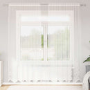 Lace Gardin med gardiner Blomstret Hvid 220x150cm Polyester