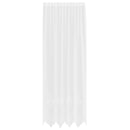 Lace Gardin med gardiner Blomstret Hvid 300 x 150 cm Polyester