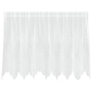 Lace Gardin med gardiner Blomstret Hvid 80 x 200 cm Polyester