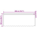 Lace Gardin med gardiner Blomstret Hvid 100 x 200 cm Polyester