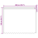 Lace Gardin med gardiner Blomstret Hvid 140 x 200 cm Polyester