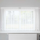 Lace Gardin med gardiner Blomstret Hvid 180 x 200 cm Polyester