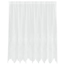 Lace Gardin med gardiner Blomstret Hvid 180 x 200 cm Polyester