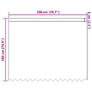 Lace Gardin med gardiner Blomstret Hvid 180 x 200 cm Polyester