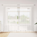 Lace Gardin med gardiner Blomstret Hvid 245 x 200 cm Polyester