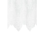 Lace Gardin med gardiner Blomstret Hvid 300 x 200 cm Polyester