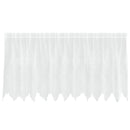 Lace Gardin med gardiner Blomstret Hvid 120 x 300 cm Polyester