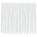Lace Gardin med gardiner Blomstret Hvid 160 x 300 cm Polyester
