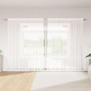 Lace Gardin med gardiner Blomstret Hvid 200 x 300 cm Polyester