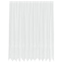 Lace Gardin med gardiner Blomstret Hvid 245x300cm Polyester