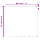 Lace Gardin med gardiner Blomstret Hvid 260 x 300 cm Polyester