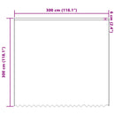 Lace Gardin med gardiner Blomstret Hvid 300 x 300 cm Polyester