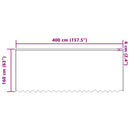 Lace Gardin med gardiner Blomstret Hvid 160 x 400 cm Polyester