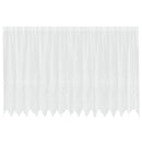 Lace Gardin med gardiner Blomstret Hvid 180 x 400 cm Polyester