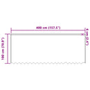 Lace Gardin med gardiner Blomstret Hvid 180 x 400 cm Polyester