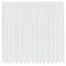 Lace Gardin med gardiner Blomstret Hvid 220 x 400 cm Polyester