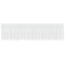 Lace Gardin med gardiner Blomstret Hvid 80 x 600 cm Polyester