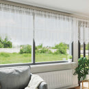 Lace Gardin med gardiner Blomstret Hvid 100 x 600 cm Polyester