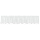 Lace Gardin med gardiner Blomstret Hvid 100x750cm Polyester