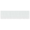 Lace Gardin med gardiner Blomstret Hvid 180 x 900 cm Polyester