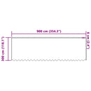Lace Gardin med gardiner Blomstret Hvid 300 x 900 cm Polyester