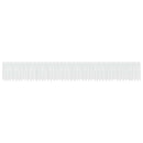 Lace Gardin med gardiner Blomstret Hvid 100 x 1200 cm Polyester