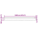 Lace Gardin med gardiner Blomstret Hvid 100 x 1200 cm Polyester