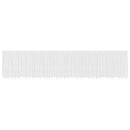 Lace Gardin med gardiner Blomstret Hvid 180 x 1200 cm Polyester