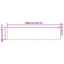 Lace Gardin med gardiner Blomstret Hvid 300 x 1200 cm Polyester