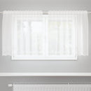 Lace Gardin med gardiner Blomstret Hvid 80 x 150 cm Polyester