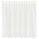 Lace Gardin med gardiner Blomstret Hvid 80 x 150 cm Polyester