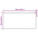 Lace Gardin med gardiner Blomstret Hvid 80 x 150 cm Polyester