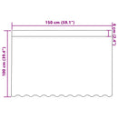 Lace Gardin med gardiner Blomstret Hvid 100 x 150 cm Polyester