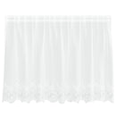 Lace Gardin med gardiner Blomstret Hvid 80 x 200 cm Polyester