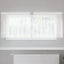 Lace Gardin med gardiner Blomstret Hvid 100 x 200 cm Polyester