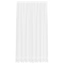 Lace Gardin med gardiner Blomstret Hvid 245 x 200 cm Polyester