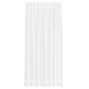 Lace Gardin med gardiner Blomstret Hvid 280 x 200 cm Polyester