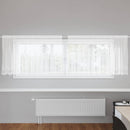 Lace Gardin med gardiner Blomstret Hvid 100 x 300 cm Polyester