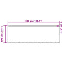 Lace Gardin med gardiner Blomstret Hvid 100 x 300 cm Polyester