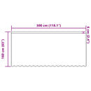 Lace Gardin med gardiner Blomstret Hvid 160 x 300 cm Polyester