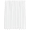 Lace Gardin med gardiner Blomstret Hvid 200 x 300 cm Polyester