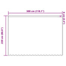 Lace Gardin med gardiner Blomstret Hvid 220 x 300 cm Polyester