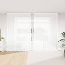 Lace Gardin med gardiner Blomstret Hvid 280 x 300 cm Polyester