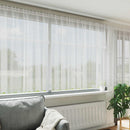Lace Gardin med gardiner Blomstret Hvid 160 x 400 cm Polyester