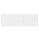 Lace Gardin med gardiner Blomstret Hvid 80 x 500 cm Polyester